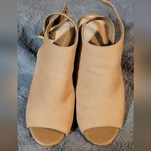 ALDO tan opentoe size 8